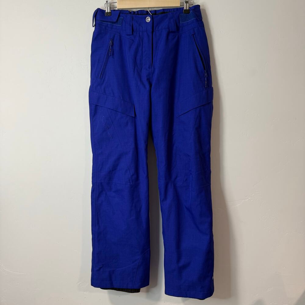 Salomon Women's Ski Snow Pants Blue Purple‎ Mountain Winter Waterproof